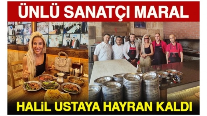 Ünlü sanatçı Maral Halil Ustaya hayran kaldı